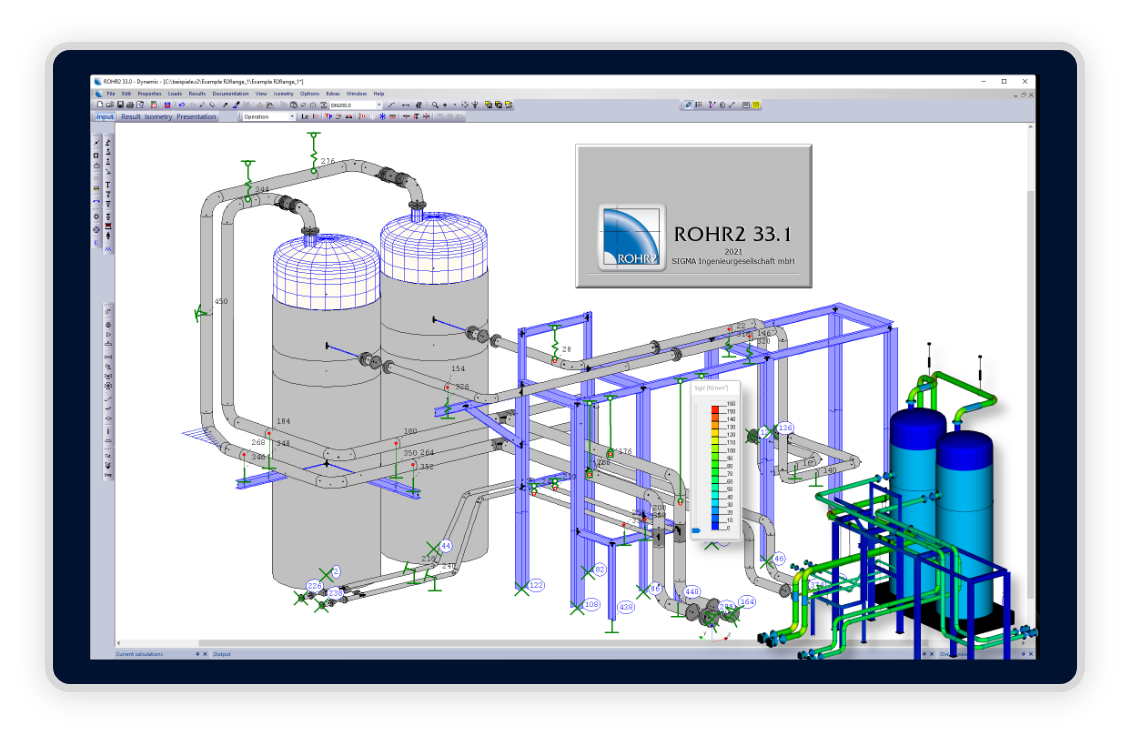 rohr2 pipe stress analysis