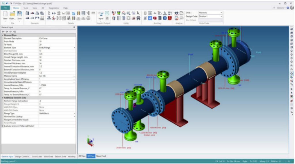 pressure vessel design with pv elite