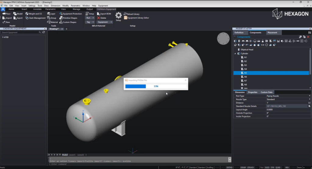 pv elite cadworx integration