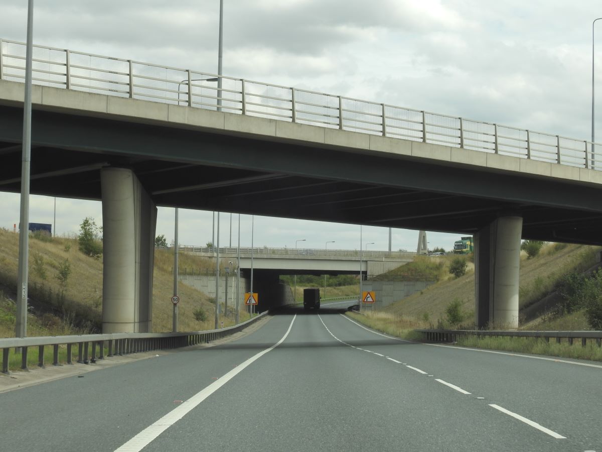 civil and structural engineering on a motorway