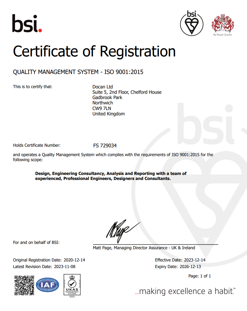 docan bsi certification