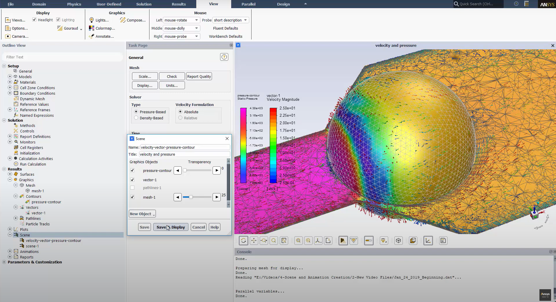 ansys fluent workspace