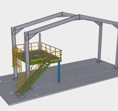 Structural Design and Analysis: Replacement Access Platform for a Tank