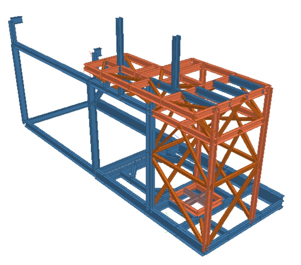 structural design of vessel support frame