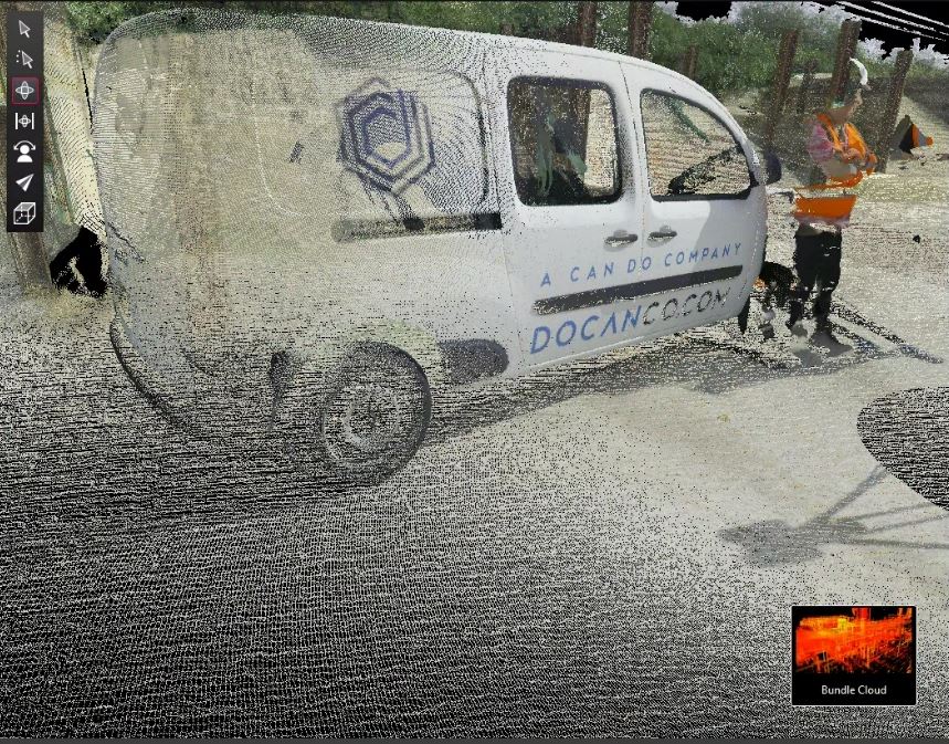 laser scan of docan van