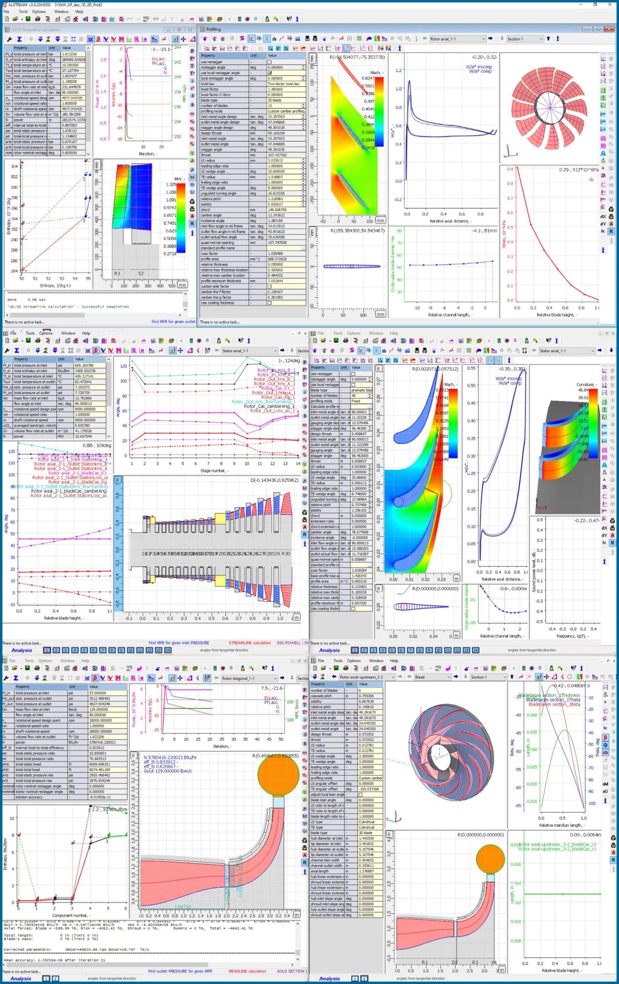 axstream for turbomachinery design and analysis