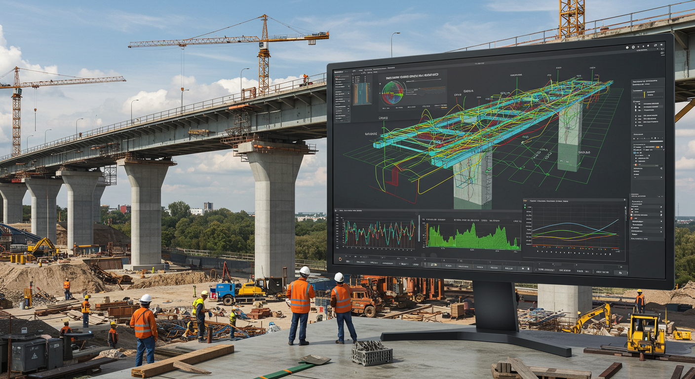 digital twin of a bridge